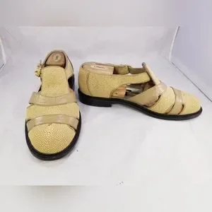 SIAM LEATHER  GOODS SLG MEN FISHERMAN BEIGE SANDALS HANDMADE SZ 11-11.5 $750 * siam leather goods | Shoes | Siam Leather Goods Slg Men  main image 4